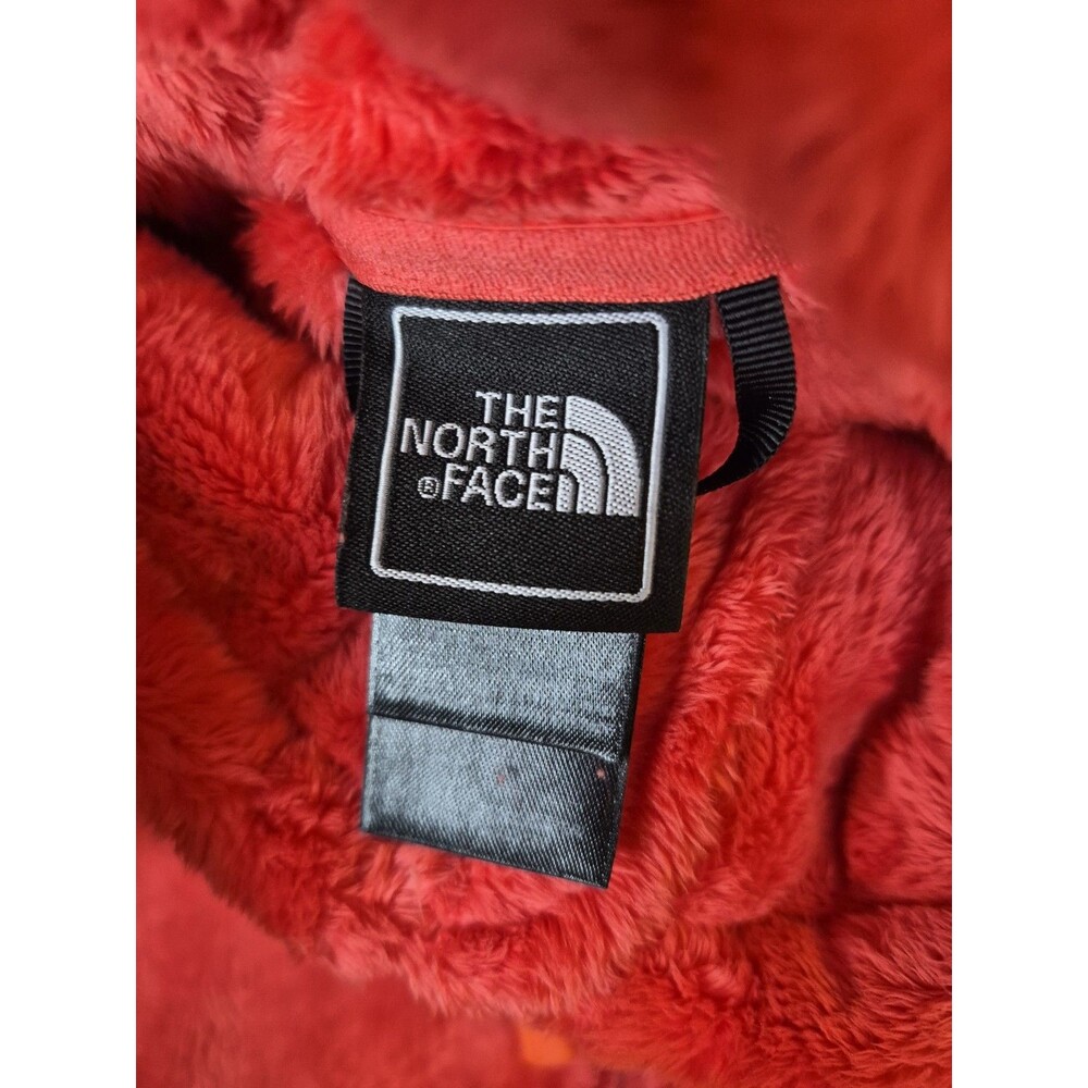 The North Face Osito Jacket Womens Size Medium Bright Red Fleece Full Zip Soft - Picture 9 of 16